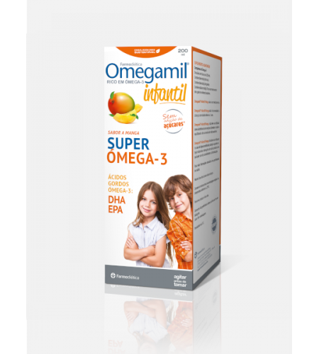 Omegamil Infantil Super Omega 3 Manga - 200ml - Farmodietica