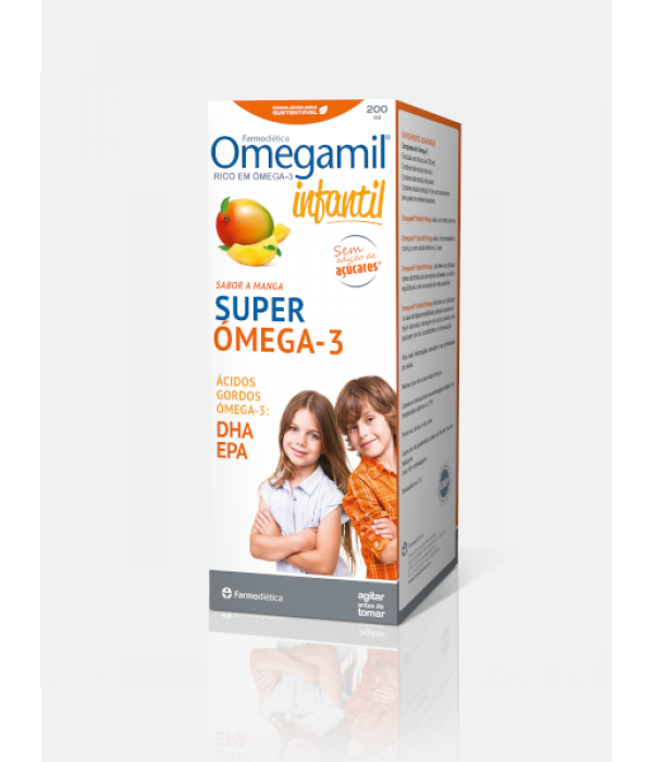 Omegamil Infantil Super Omega 3 Manga - 200ml - Farmodietica